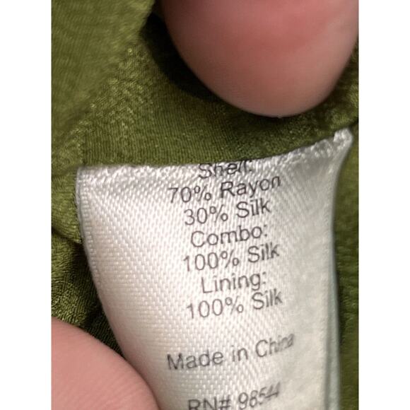 Beth Bowley Anthropologie Shift Dress Womens Medium Silk‎ Textured earth tones - Picture 7 of 8